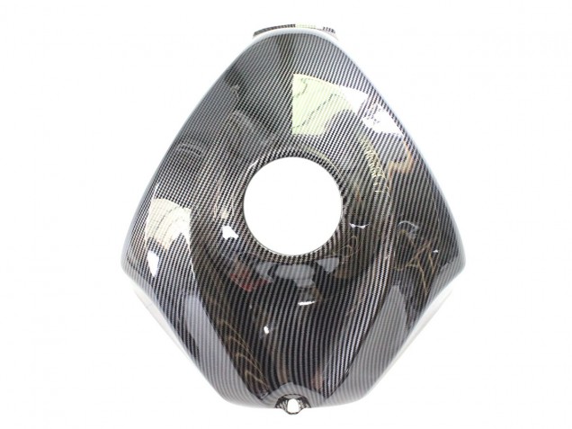 Carenados Moto Suzuki GSXR 600/750 2006-2007 - Negro Blanco FibraCarbono Estilo Fábrica