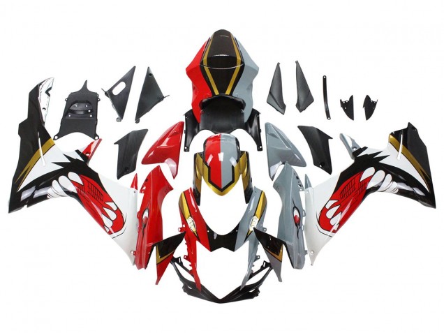 Carenados Moto Suzuki GSXR 600/750 2011-2024 - Rojo Oro Gris Negro Blanco Tiburón Fábrica