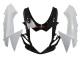 Carenados Moto Suzuki GSXR 600/750 2011-2024 - Blanco Negro Brillante Fábrica