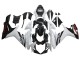 Carenados Moto Suzuki GSXR 600/750 2011-2024 - Blanco Negro Brillante Fábrica
