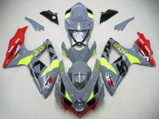 Carenados Moto GSXR750 K6 2006-2007 - Nardo Gris Neon Verde Rojo Ecstar Fábrica