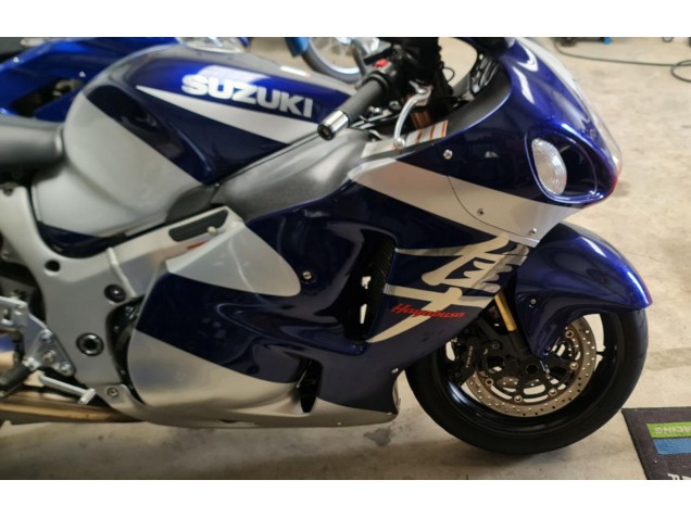 Carenados Moto Suzuki GSXR 1300 Hayabusa 1996-2007 - Azul Blanco Fábrica