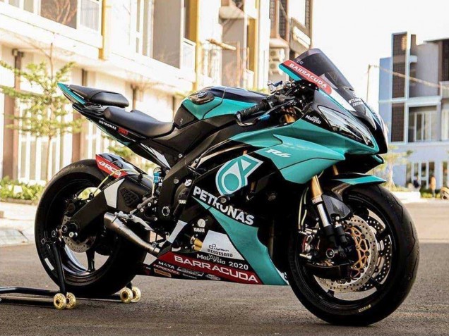 Carenados Moto Yamaha YZF R6 2008-2016 - Verde Claro Blanco Negro Petronas Fábrica