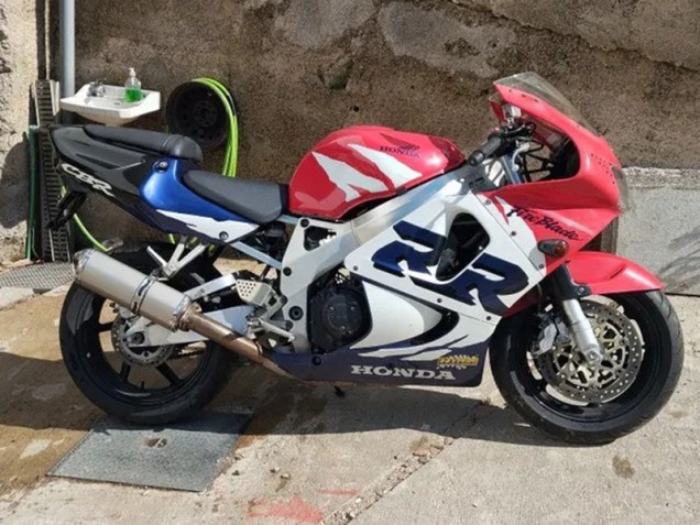 Kits Carenado Moto Honda CBR900RR 919 1998-1999 - Blanco Rojo Azul Fábrica