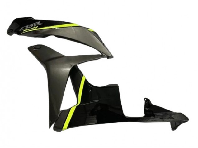 Carenados Moto Honda CBR600RR 2007-2008 - Negro Brillante Alta Visibilidad Amarillo Fábrica