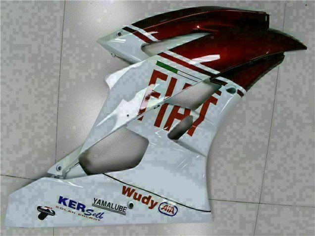 Marrón Blanco Carenado Moto Yamaha R6 06-07 Marrón Blanco Carenado Moto Yamaha R6 06-07
