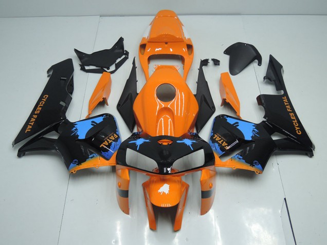 Naranja Negro ABS Kits Carenado Moto Honda CBR 600 RR 05-06