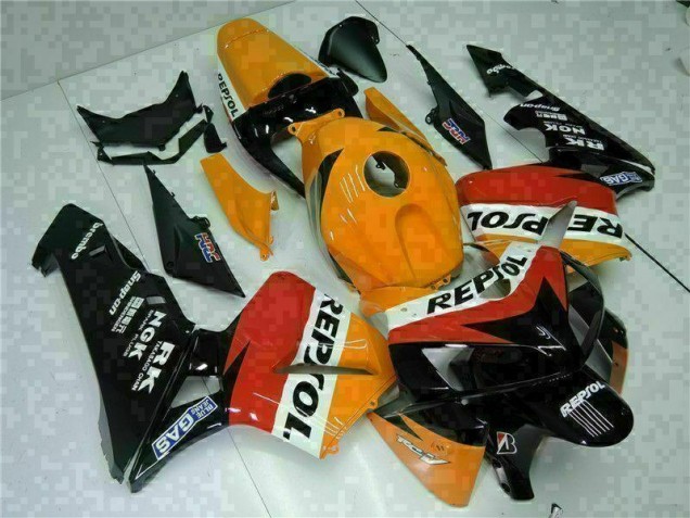 Naranja Negro Repsol Kit Carenado Moto Honda CBR 600 RR 05-06