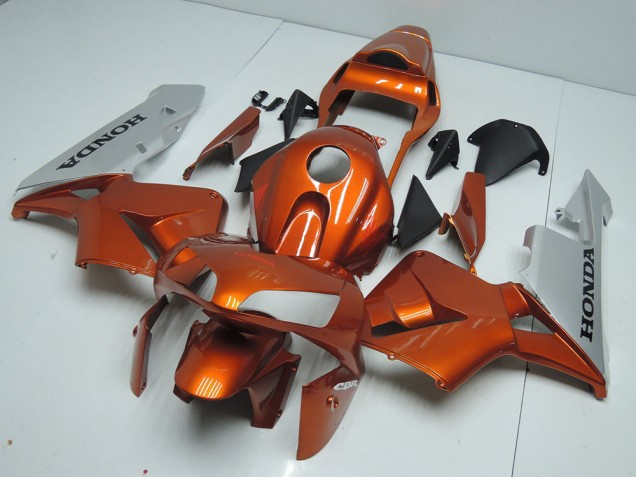 Naranja Plata Carenado Moto Honda CBR 600 RR 03-04 Naranja Plata Carenado Moto Honda CBR 600 RR 03-04