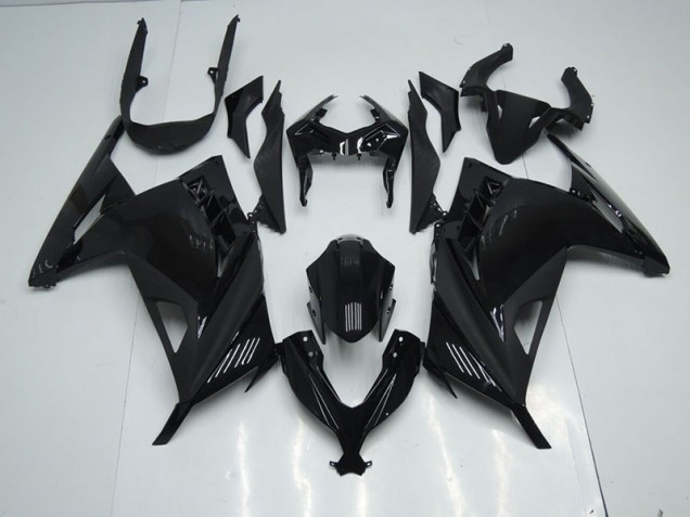Negro ABS Carenado Motocicleta Kawasaki ZX 300R 13-16 Negro ABS Carenado Motocicleta Kawasaki ZX 300R 13-16