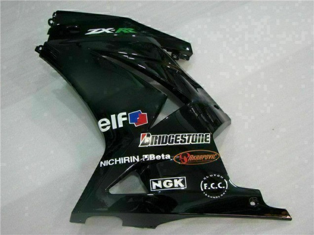 Negro ABS Moto Plástico Kawasaki EX250 08-12