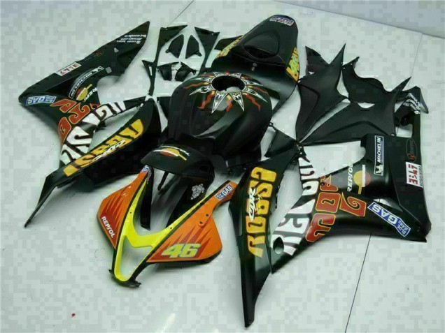 Negro Amarillo Repsol 46 Carenado Moto Honda CBR 600 RR 07-08 Negro Amarillo Repsol 46 Carenado Moto Honda CBR 600 RR 07-08
