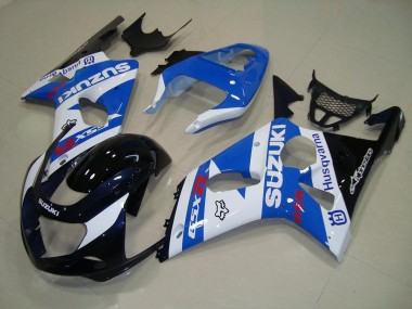 Negro Azul Blanco Carenado Moto Suzuki GSXR 1000 K1 00-02