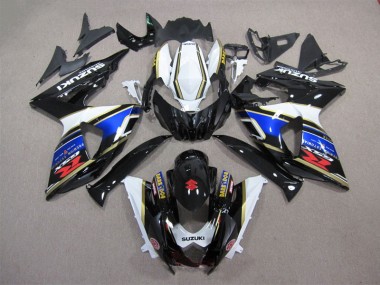 Negro Azul Blanco Oscuro Dog Carenado Moto Suzuki GSXR 1000 K9 09-16