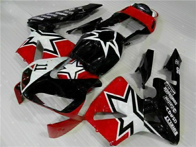 Negro Blanco 11 Carenado Moto Honda CBR 600 RR 03-04