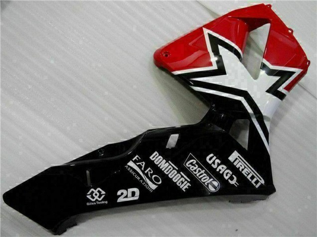 Negro Blanco 11 Carenado Moto Honda CBR 600 RR 03-04