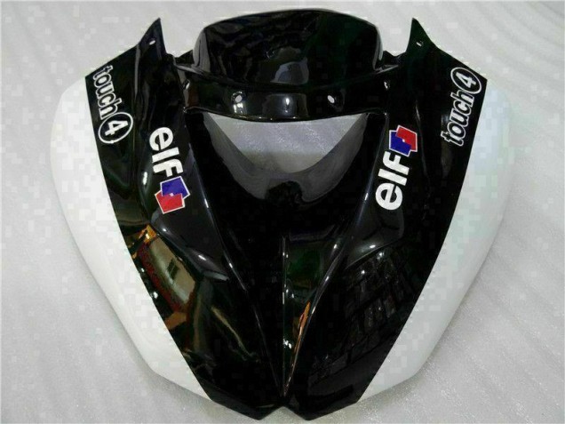 Negro Blanco 3M Touch4 Inyección Kit Carenado Moto Kawasaki ZX6R 09-12 Negro Blanco 3M Touch4 Inyección Kit Carenado Moto Kawasaki ZX6R 09-12