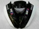 Negro Blanco 3M Touch4 Inyección Kit Carenado Moto Kawasaki ZX6R 09-12 Negro Blanco 3M Touch4 Inyección Kit Carenado Moto Kawasaki ZX6R 09-12