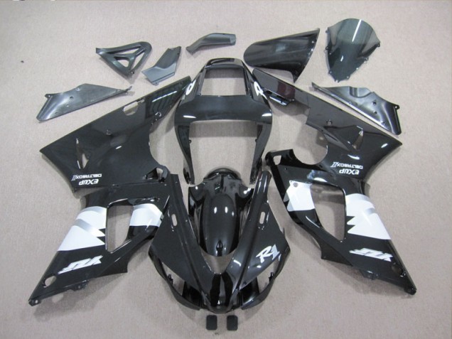 Negro Blanco Calcomanía Carenado Moto Yamaha R1 98-99 Negro Blanco Calcomanía Carenado Moto Yamaha R1 98-99