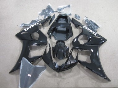 Negro Blanco Calcomanía Carenado Moto Yamaha R6 03-05