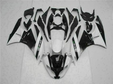Negro Blanco Carenado Moto Kawasaki ZX6R 09-12