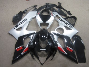 Negro Blanco Carenado Moto Suzuki GSXR 1000 K5 05-06
