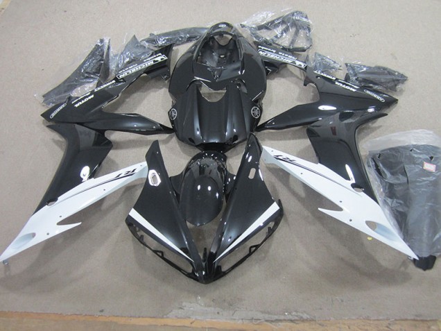 Negro Blanco Carenado Moto Yamaha R1 04-06 Negro Blanco Carenado Moto Yamaha R1 04-06
