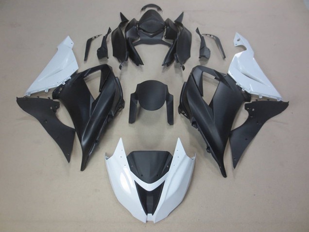 Negro Blanco Carrocería Motocicletas Kawasaki ZX6R 13-18 Negro Blanco Carrocería Motocicletas Kawasaki ZX6R 13-18