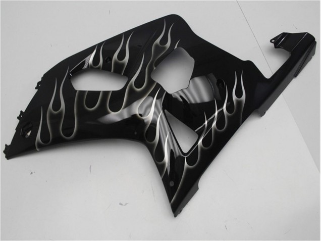 Negro Blanco Llama Carenado Moto Suzuki GSXR 600 / 750 K1 K2 K3 01-03 Negro Blanco Llama Carenado Moto Suzuki GSXR 600 / 750 K1 K2 K3 01-03