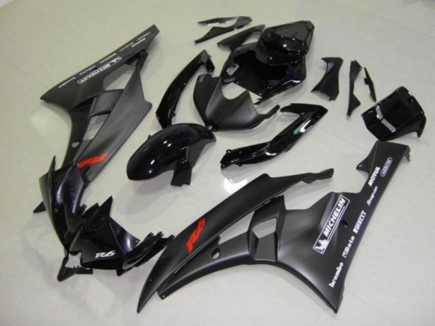 Negro Carrocería Motocicletas Yamaha R6 06-07 Negro Carrocería Motocicletas Yamaha R6 06-07