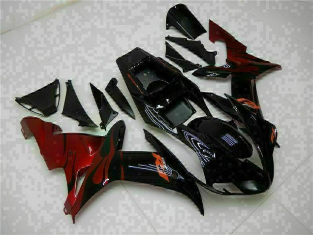 Negro Completo ABS Moto Plástico Yamaha R1 02-03 Negro Completo ABS Moto Plástico Yamaha R1 02-03