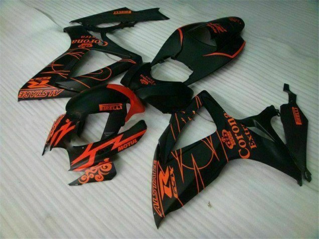 Negro Inyección Kit Carenado Moto Suzuki GSXR 600 / 750 K6 06-07 Negro Inyección Kit Carenado Moto Suzuki GSXR 600 / 750 K6 06-07
