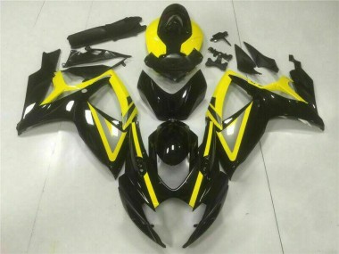 Negro Inyección Kits Carenado Moto Suzuki GSXR 600 / 750 K6 06-07