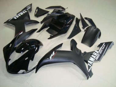 Negro Mate Blanco Carenado Moto Yamaha R1 02-03