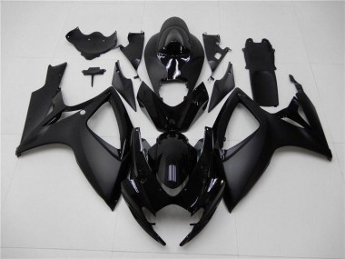 Negro Mate Carenado Moto Suzuki GSXR 600 / 750 K6 06-07