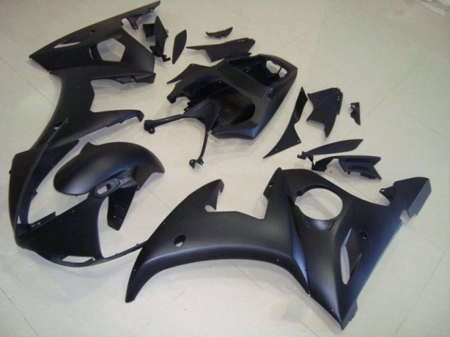 Negro Mate Carrocería Motocicletas Yamaha R6 03-05 Negro Mate Carrocería Motocicletas Yamaha R6 03-05