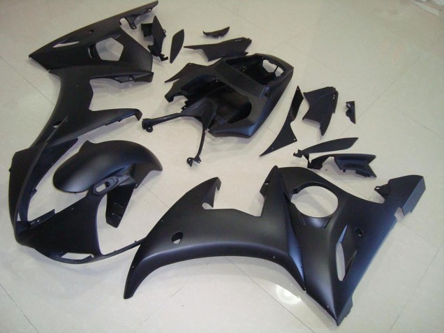 Negro Mate Moto Plástico Yamaha R6 03-05 Negro Mate Moto Plástico Yamaha R6 03-05