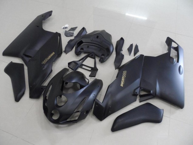 Negro Mate Oro Calcomanías Carenado Moto Ducati 749 999 03-04 Negro Mate Oro Calcomanías Carenado Moto Ducati 749 999 03-04