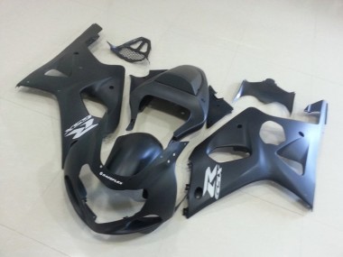 Negro Mate con Plata GSXR Carenado Moto Suzuki GSXR 1000 K1 00-02