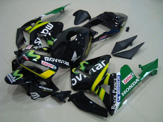 Negro Movistar Carenado Moto Honda CBR 600 RR 03-04 Negro Movistar Carenado Moto Honda CBR 600 RR 03-04