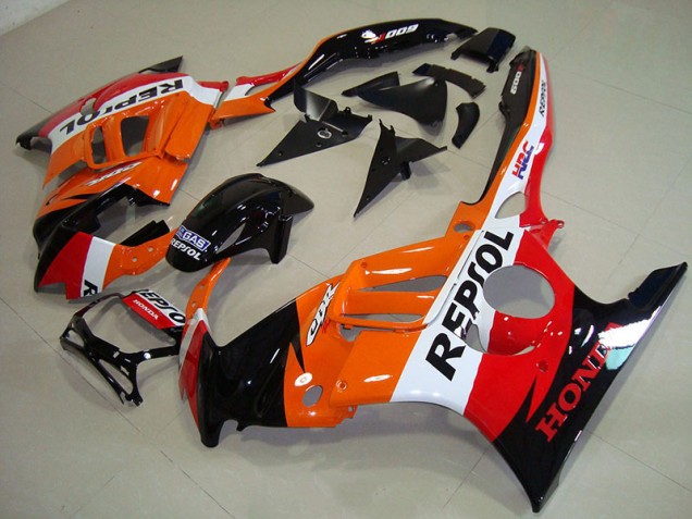 Negro Naranja Repsol Kit ABS Carenado Motocicleta Honda CBR 600 F3 95-98 Negro Naranja Repsol Kit ABS Carenado Motocicleta Honda CBR 600 F3 95-98