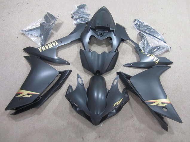 Negro Oro Calcomanías Kits ABS Carenado Motocicleta Yamaha R1 07-08 Negro Oro Calcomanías Kits ABS Carenado Motocicleta Yamaha R1 07-08