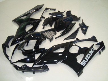Negro Plata Calcomanías Carenado Moto Suzuki GSXR 1000 K5 05-06