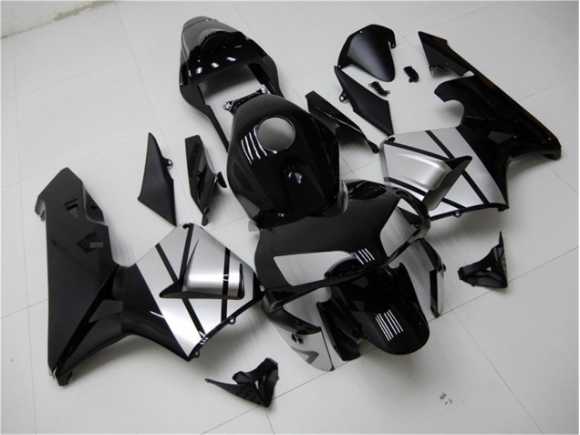 Negro Plata Carenado Moto Honda CBR 600 RR 03-04 Negro Plata Carenado Moto Honda CBR 600 RR 03-04