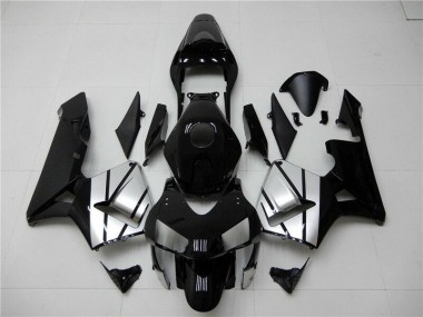 Negro Plata Carenado Moto Honda CBR 600 RR 03-04