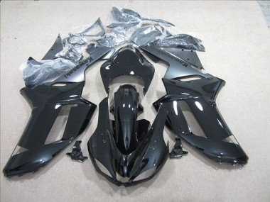 Negro Plata Carenado Moto Kawasaki ZX6R 07-08