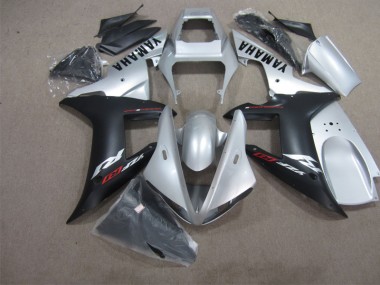 Negro Plata Kit Completo Carenado Moto Yamaha R1 02-03