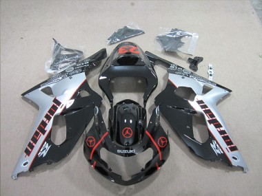 Negro Rojo 23 Carenado Moto Suzuki GSXR 600 K1 K2 K3 01-03