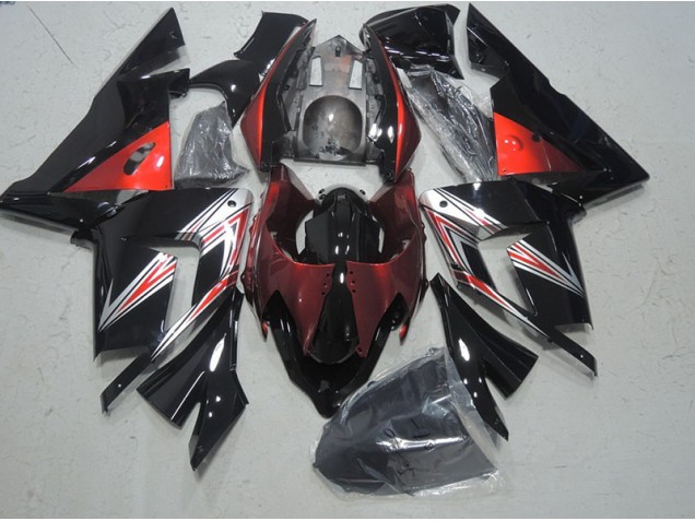 Negro Rojo Carenado Moto Kawasaki ZX10R 03-05 Negro Rojo Carenado Moto Kawasaki ZX10R 03-05