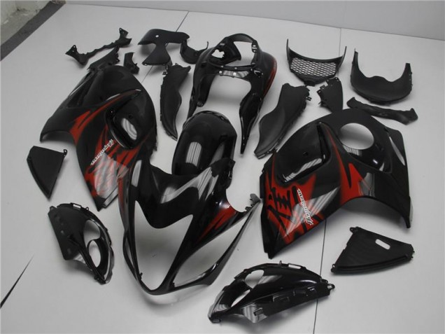 Negro Rojo Carenado Moto Suzuki GSXR 1300 Hayabusa 08-19 Negro Rojo Carenado Moto Suzuki GSXR 1300 Hayabusa 08-19